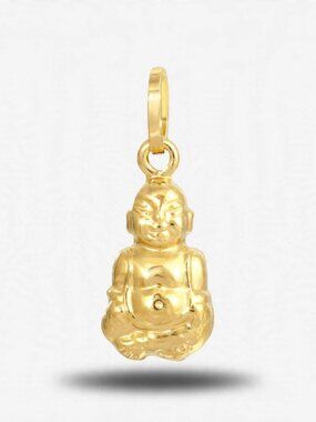 14K Gold Buddha Charm | Spiritual Pendant By Tehrani Jewelry